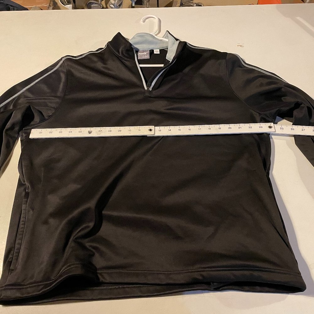 Puma Golf 1/4 Zip Pullover - Size Extra Large (XL), Black